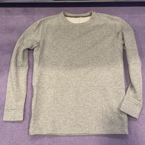 Lululemon grey cotton pullover light excellent used condition!